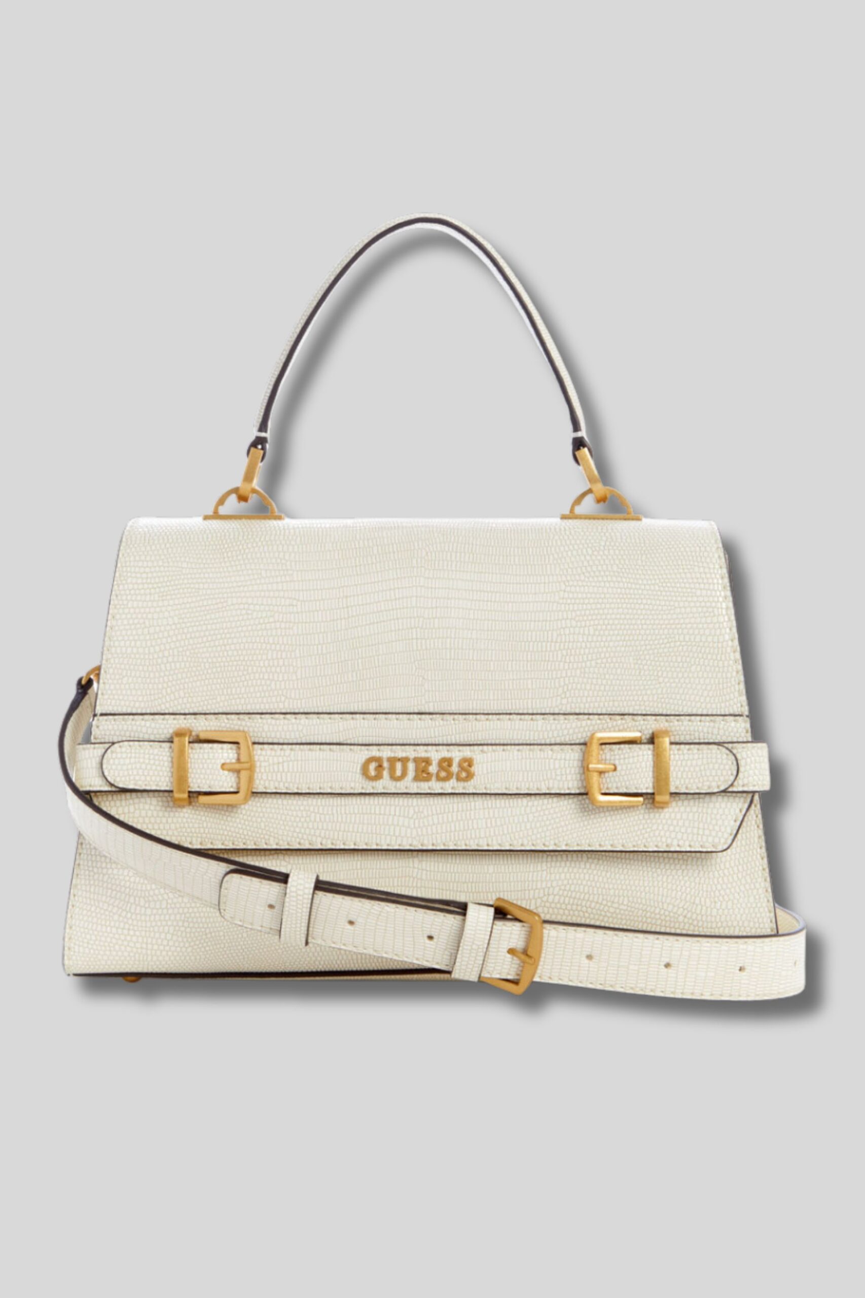 White – Women’s Hand Bag- Guess Brand